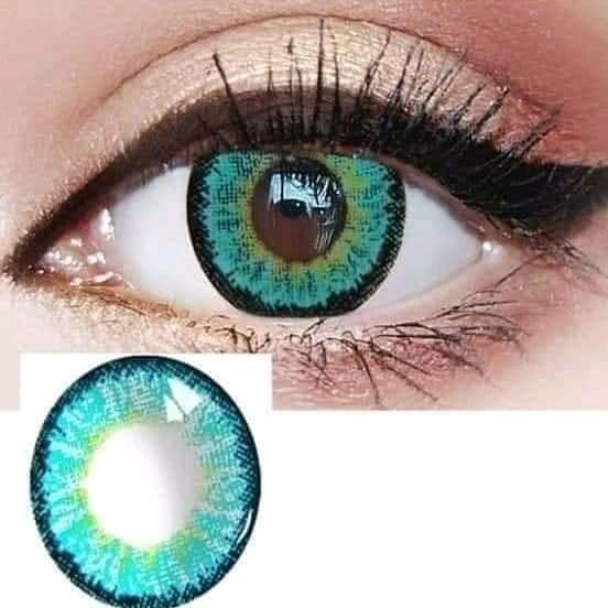 Golden Aqua Eye Lens