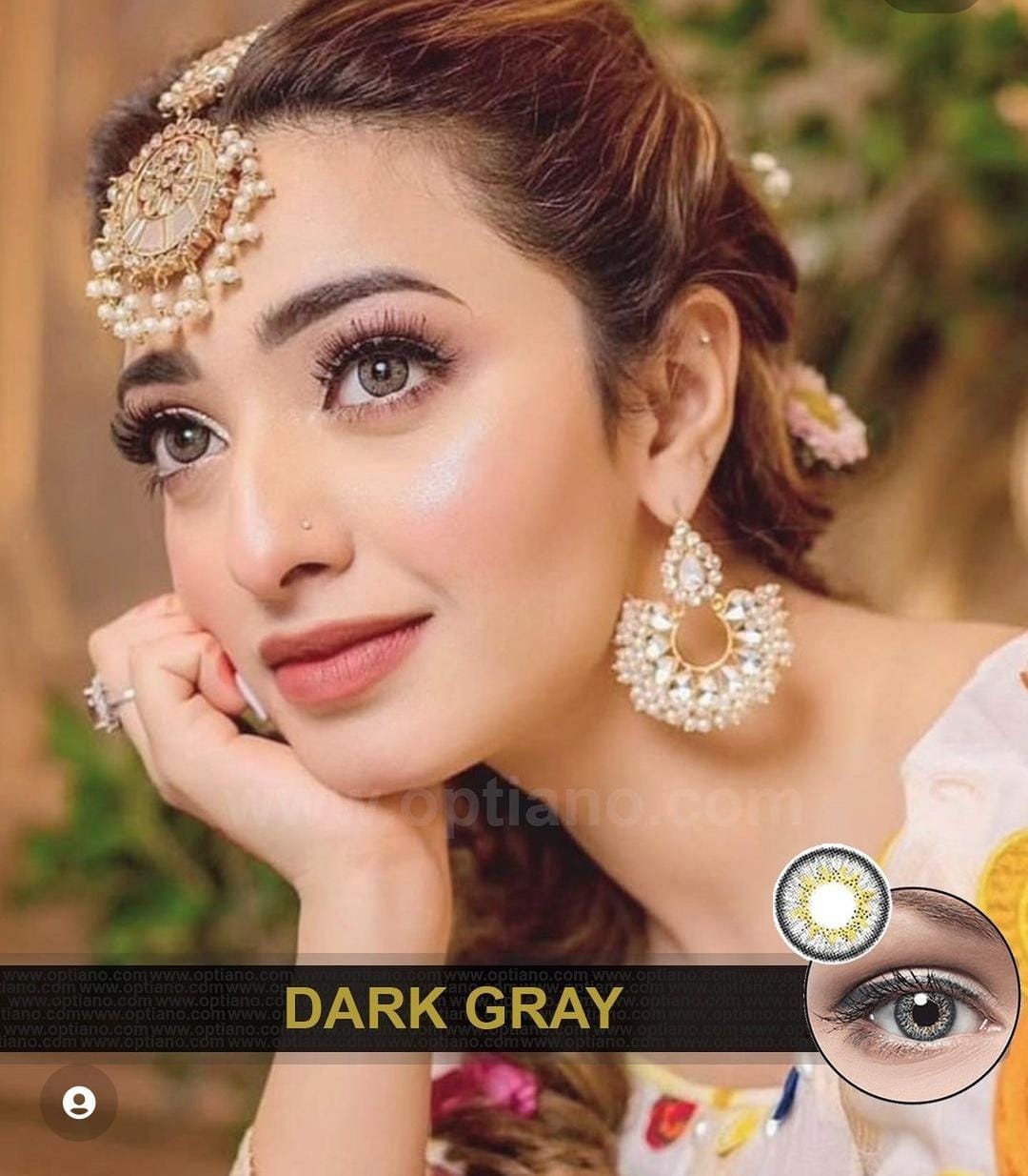 Dark Grey Eye Lens