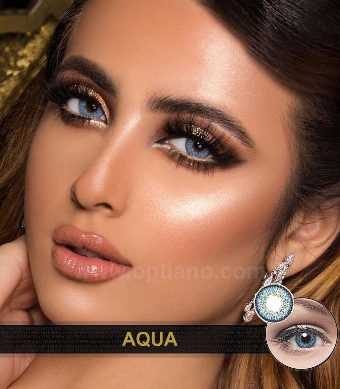 Dark Aqua Eye Lens