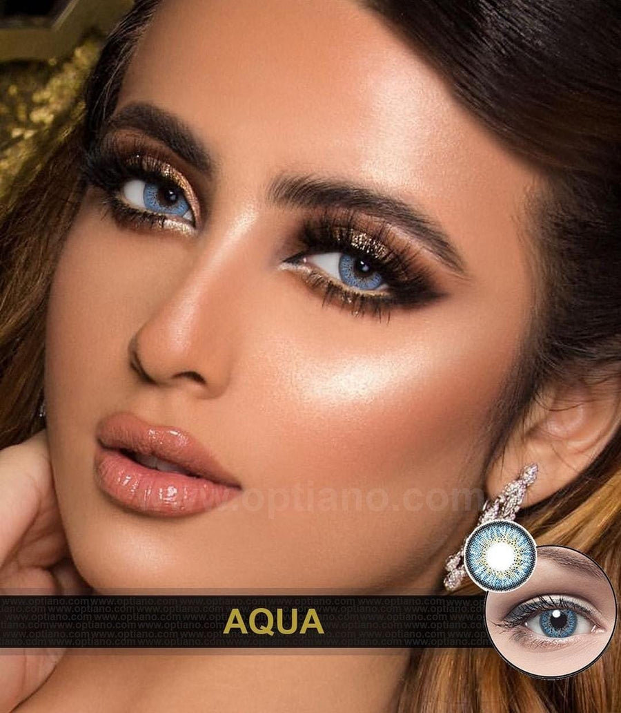 Dark Aqua Eye Lens