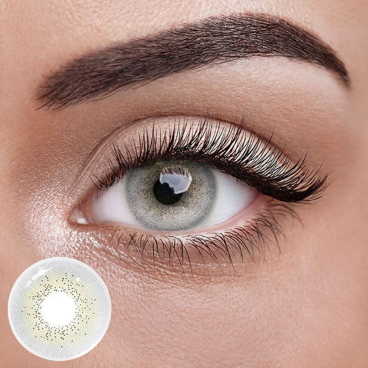 Ocean Cyan Grey Eye Lens