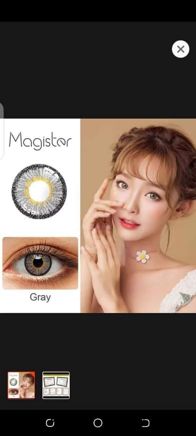 Golden Grey Eye Lens